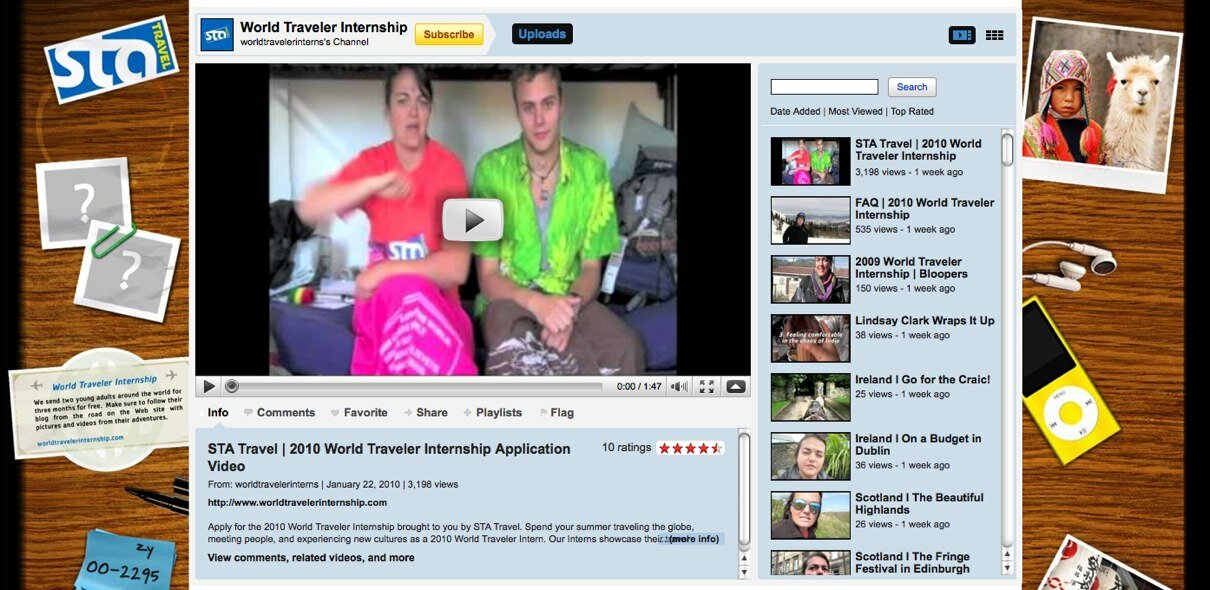 YouTube - worldtravelerinterns_s Channel YouTube - worldtravelerinterns_s Channel